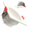 Aro cuadrado basculante GU10 MR16 Exterior Blanco