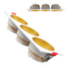 Aro basculante triple GU10 MR16 Exterior Blanco