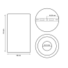Aplique de techo basculante blanco GU10 MR16 • Ledytec