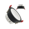 Aro circular basculante GU10 MR16 Exterior Negro