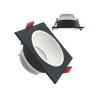 Aro cuadrado basculante GU10 MR16 Exterior Negro