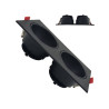 Aro basculante doble GU10 MR16 Exterior Negro