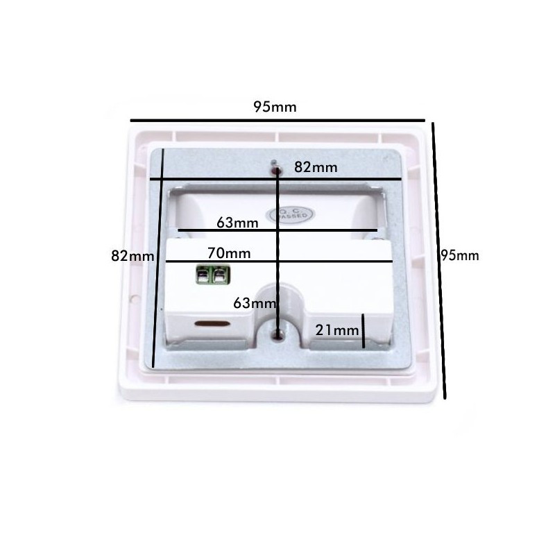 Baliza LED  Plata pared 1.5W  120°