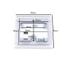 Baliza LED  Plata pared 1.5W  120°