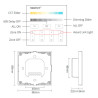 Panel control remoto de Pared - CCT - 4 Zonas (2.4GHz)