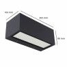 Aplique 21W Doble Luz IP54 Color Antracita 5 años de garantia