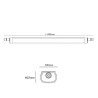 Regleta Estanca LED 45W Interconectable 150 cm IP65