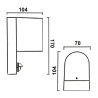Aplique LED Interior y Exterior IP65 GU10 Con Sensor movimiento PIR