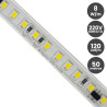 Tira LED 220V 8W/m 120Led/m Bobina 50m IP65 Corte cada 10cm