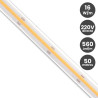 Tira LED COB 220V Directa 16W/m 560 LED/m FLIP CHIP CRI90 IP67 Rollo 50 metros