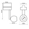 Foco LED 10W Blanco Carril Trifasico Chip Bridgelux CRI+93- 3 AÑOS DE GARANTIA