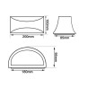 Aplique LED Exterior Marron Oxiron para bombilla E27 IP54- 3 AÑOS DE GARANTIA