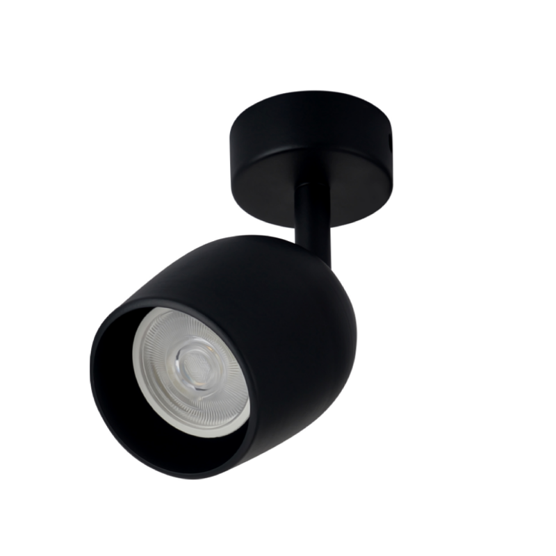 Aplique de Techo Orientable Negro para GU10