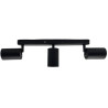 Aplique de techo Orientable Negro Aluminio para 3 Lámpara GU10