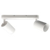 Aplique de techo Orientable Blanco Aluminio para 2 Lámpara GU10