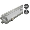 Pantalla estanca para dos tubos LED  IP65 120cm