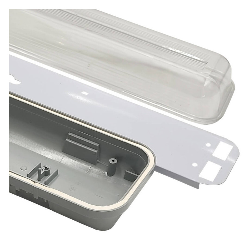Pantalla estanca para dos tubos LED  IP65 120cm