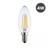 Bombilla LED Filamento Vela 4W E14 C37