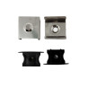 Perfil de encastrar Kit completo Negro 2 metros