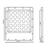 Foco Proyector Exterior LED 50W OSRAM CHIP  140Lm/W - 5 Años de garantia