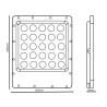 Foco Proyector Exterior LED 100W OSRAM CHIP  140Lm/W - 5 Años de garantia