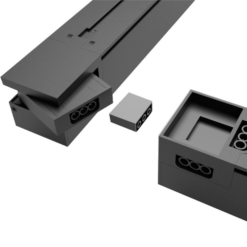 Regleta o Lámpara lineal Colgante o Superficie LED 24W Interconexión lineal 60cm