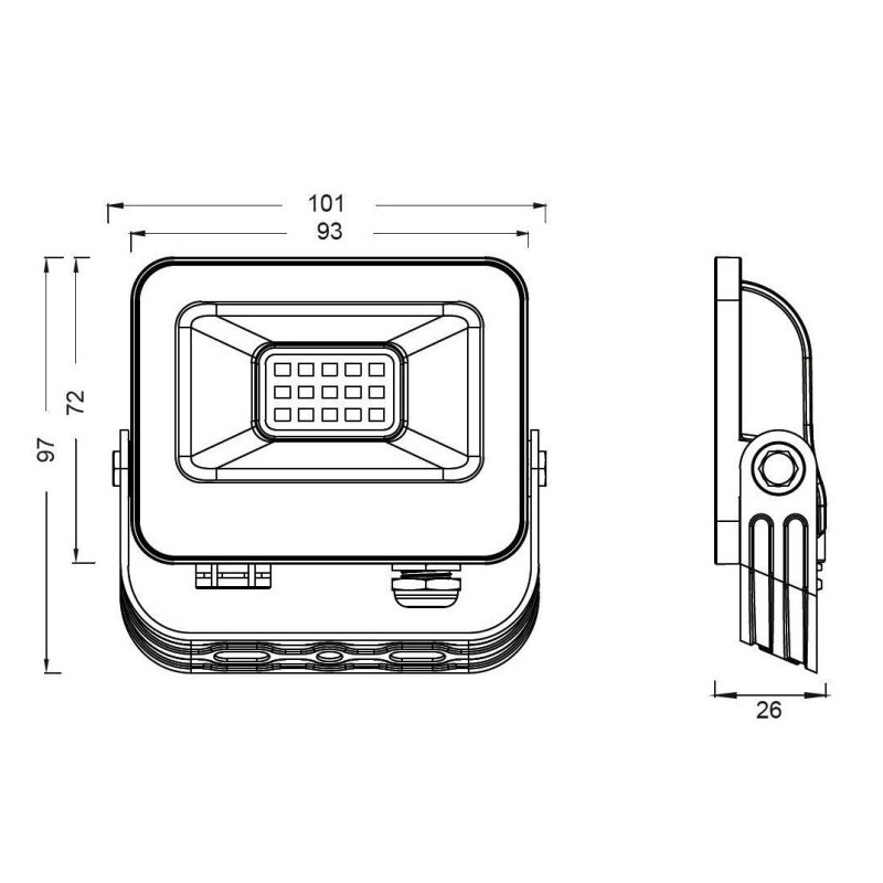 Foco Proyector LED 10W OSRAM CHIP 140 Lm/W