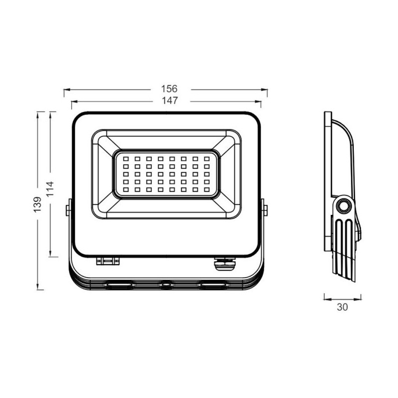Foco Proyector LED 30W OSRAM CHIP 140 Lm/W