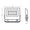 Foco Proyector LED 30W OSRAM CHIP 140 Lm/W