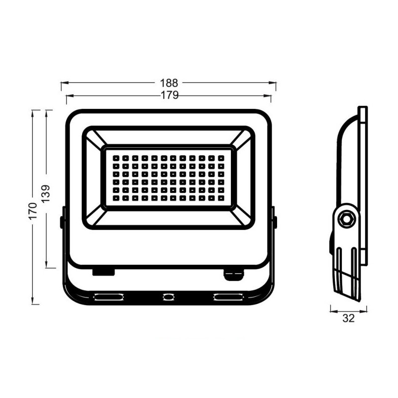 Foco Proyector LED 50W OSRAM CHIP 140 Lm/W