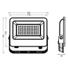 Foco Proyector LED 50W OSRAM CHIP 140 Lm/W