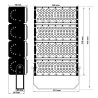 Proyector LED 200W Chip Bridgelux 180Lm/W 136ºx78º- 5 Años de garantía