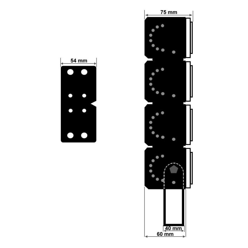Proyector LED 400W Chip Bridgelux 180Lm/W 25º- 5 Años de garantía
