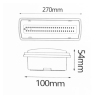 Luz Emergencia LED 4W + Auto-test + Kit Techo + Opción Luz Permanente - IP65