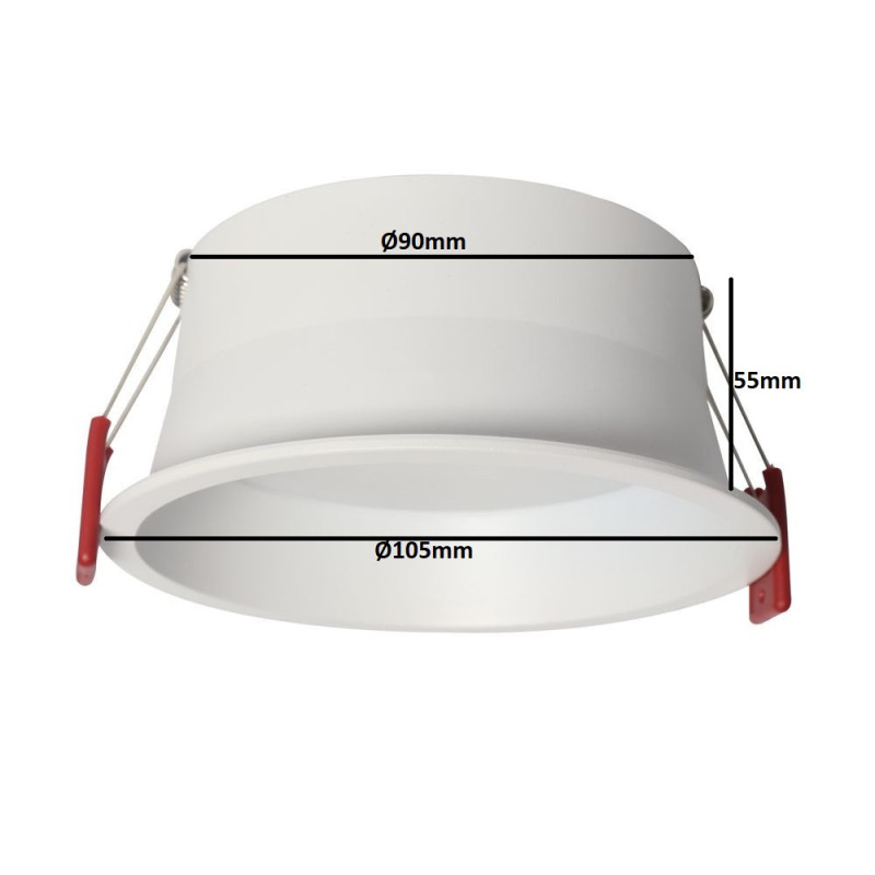 Downlight LED 12W Circular OSRAM CHIP - Color Seleccionable - IP54 - UGR17- 3 AÑOS DE GARANTIA