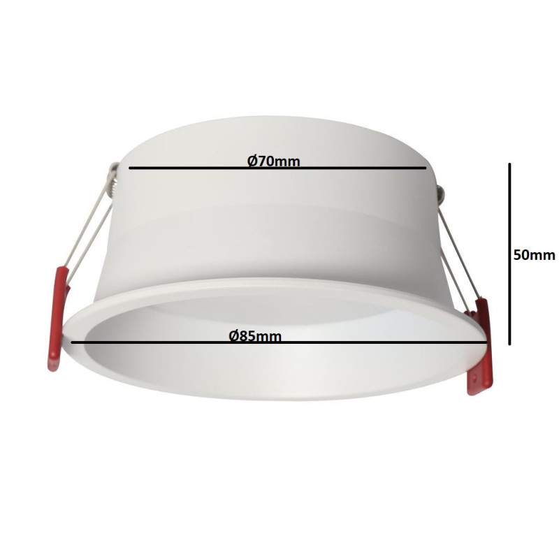 Downlight LED 8W Circular OSRAM CHIP - Color Seleccionable - IP54 - UGR17- 3 AÑOS DE GARANTIA