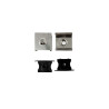 Perfil de encastrar Kit completo Negro 2 metros