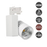 Foco LED 40W Blanco para Carril TRIFASICO CCT BRIDGELUX Chip 100º CRI +98 3 Años de garantía