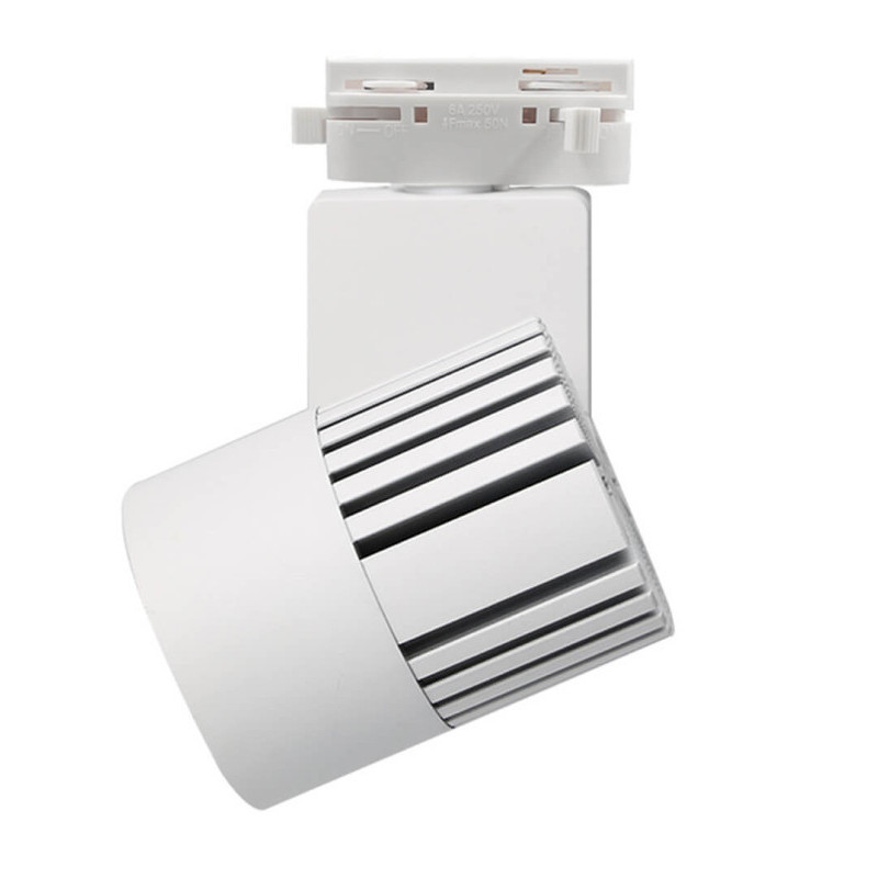 Foco LED 40W Blanco 3CCT para Carril Monofásico BRIDGELUX Chip CRI +98- 3 Años de garantía