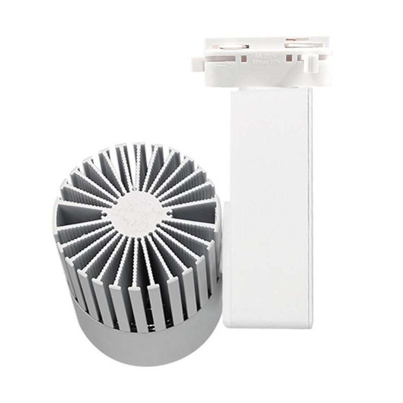Foco LED 40W Blanco 3CCT para Carril Monofásico BRIDGELUX Chip CRI +98- 3 Años de garantía
