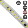 Tira LED 14W/m 220V 120Led/m Rollo de 30 metros  1.890 Lm/m  IP67 Chip Bridgelux