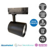Foco LED Potencia Seleccionable 40W-38W-36W-34W y color seleccionable Negro Carril Trifasico CRI+92 UGR13 170Lm/W