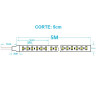 Tira LED 12W/m 24V 120LED/m 1.680Lm IP20 Rollo 5 metros