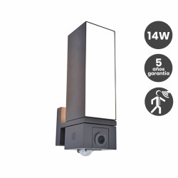 Aplique Led Cael 14W Luz Direccionable y Sensor de movimiento IP54 5 años de garantia
