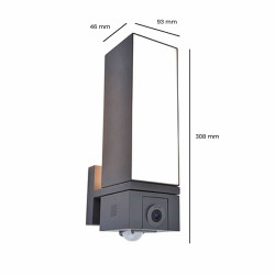 Aplique Led Cael 14W Luz Direccionable y Sensor de movimiento IP54 5 años de garantia