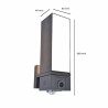 Aplique Led Cael 14W Luz Direccionable y Sensor de movimiento IP54 5 años de garantia