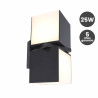 Aplique Led Cubic 25W Doble Luz Direccionable IP54 5 años de garantia
