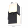 Aplique Led Cubic 25W Doble Luz Direccionable IP54 5 años de garantia