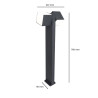 Baliza Bolardo Led Cubic 25W Doble Luz Direccionable IP54 5 años de garantia