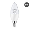 Bombilla LED Vela con Lente 5W E14 C37 - 3 Años de garantía